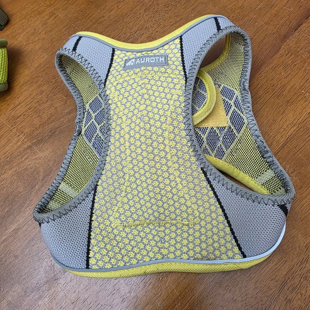 Auroth Dog Harness XL ‎ Comfortable Reflective Adjustable Padded Green 18-35